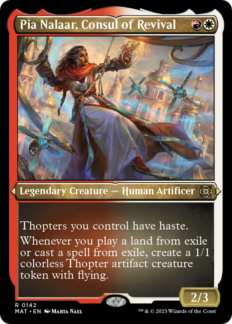 Image for Pia Nalaar, Consul of Revival (Foil Etched) (142) [March of the Machine: The Aftermath] - Magic: The Gathering