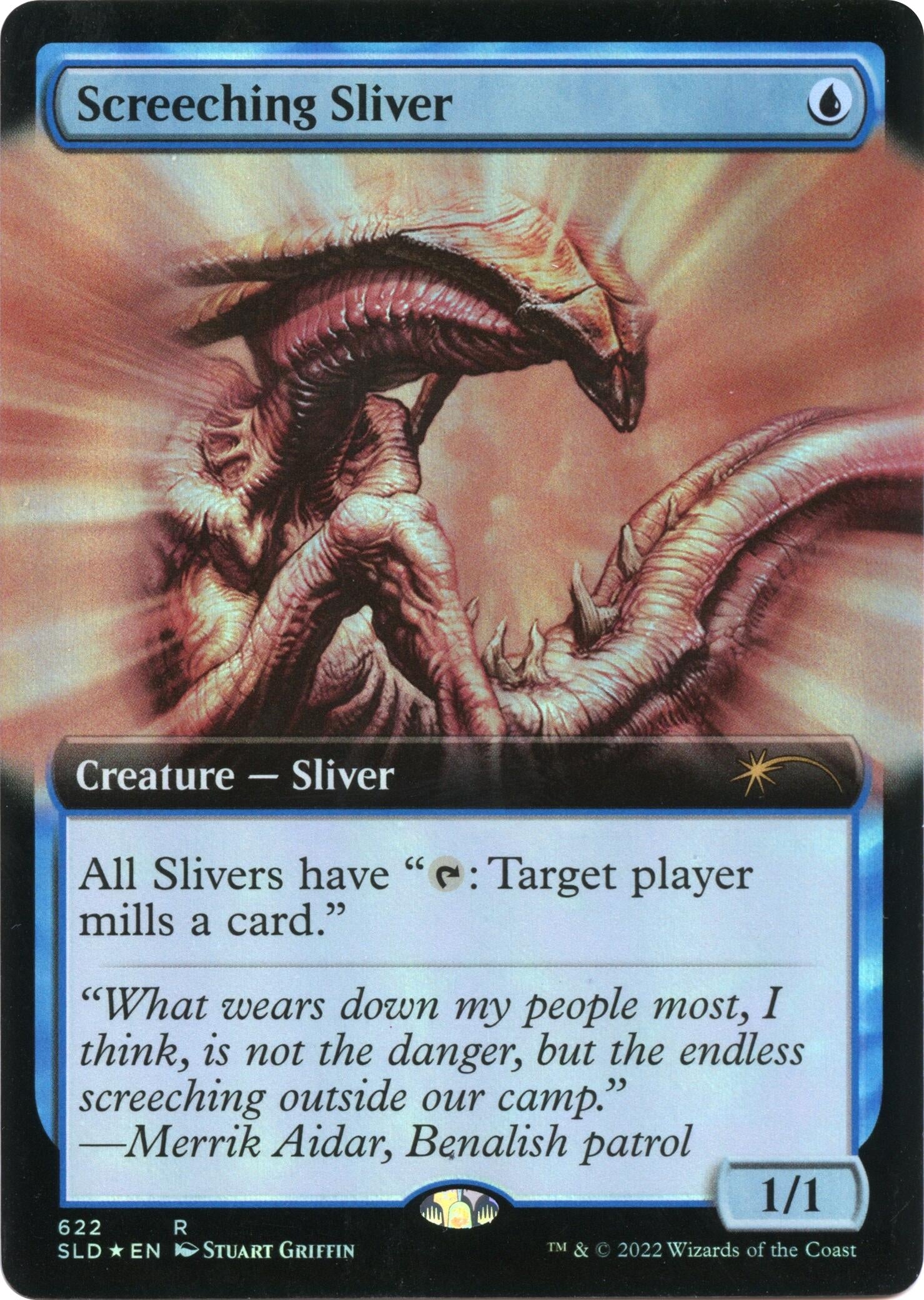Image for Screeching Sliver (Extended Art) (622) [Secret Lair Drop Series] - Magic: The Gathering
