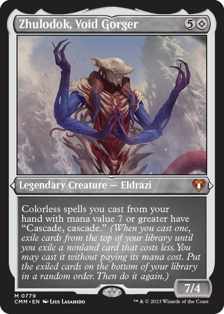 Image for Zhulodok, Void Gorger (Display Commander) (Foil Etched) - Thick Stock (779) [Commander Masters] - Magic: The Gathering
