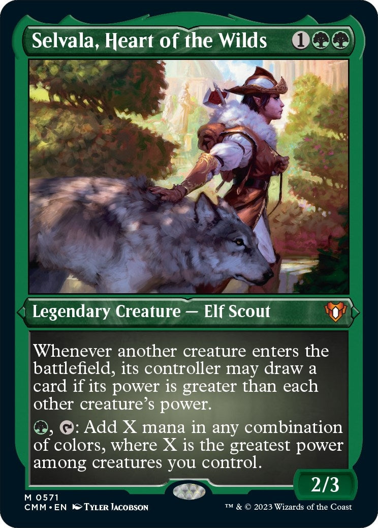 Image for Selvala, Heart of the Wilds (Foil Etched) (571) [Commander Masters] - Magic: The Gathering