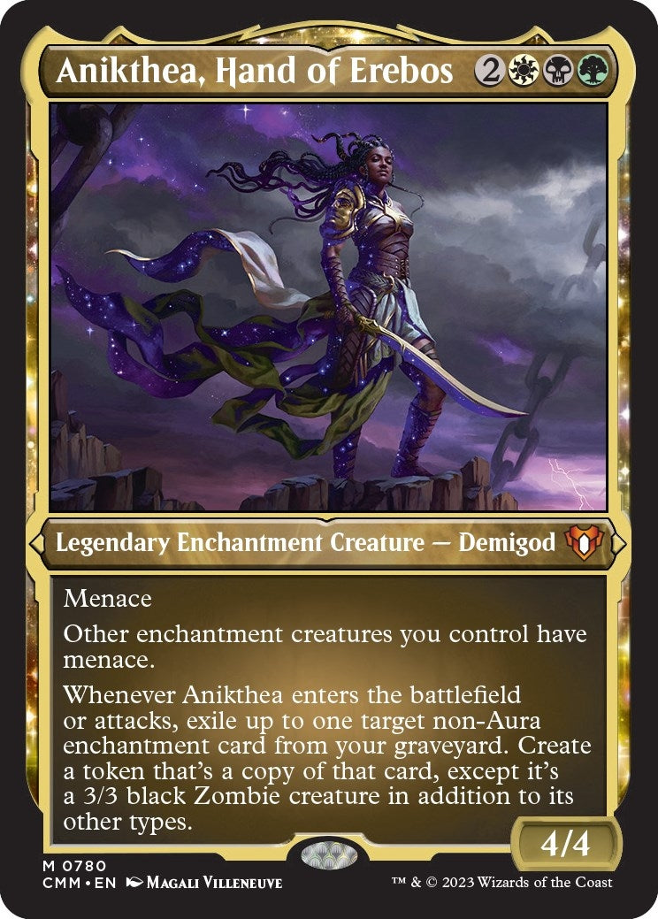 Image for Anikthea, Hand of Erebos (Display Commander) (Foil Etched) - Thick Stock (780) [Commander Masters] - Magic: The Gathering