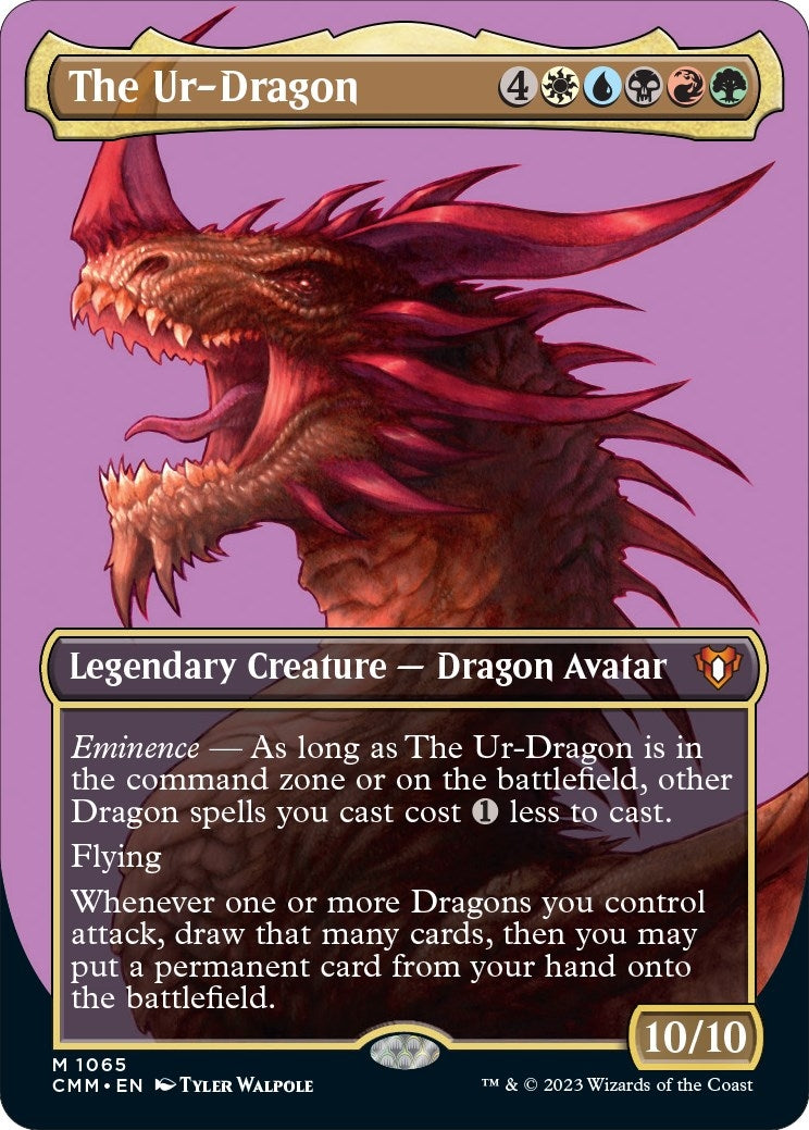 The Ur-Dragon (Textured Foil) (1065) [Commander Masters]