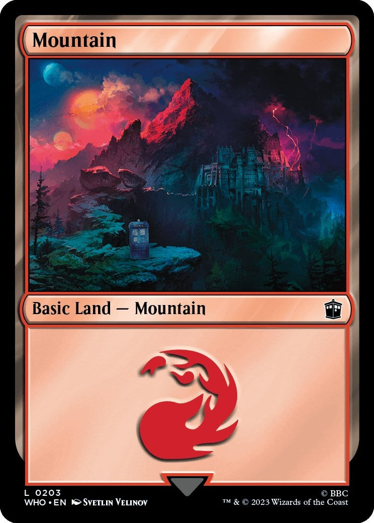 Image for Mountain (0203) (203) [Universes Beyond: Doctor Who] - Magic: The Gathering