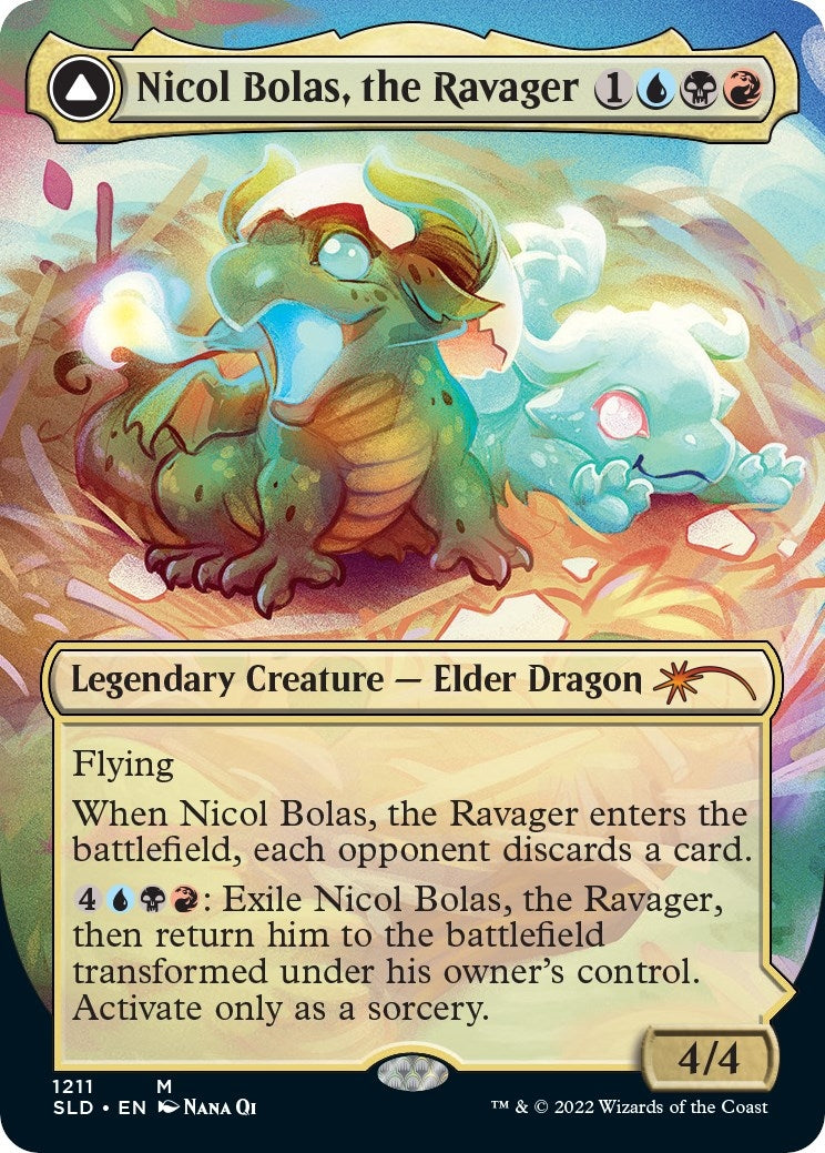 Image for Nicol Bolas, the Ravager (Display Commander) - Thick Stock (1211) [Secret Lair Drop Series] - Magic: The Gathering