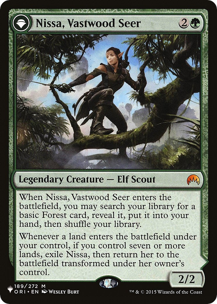 Image for Nissa, Vastwood Seer (189) [The List Reprints] - Magic: The Gathering