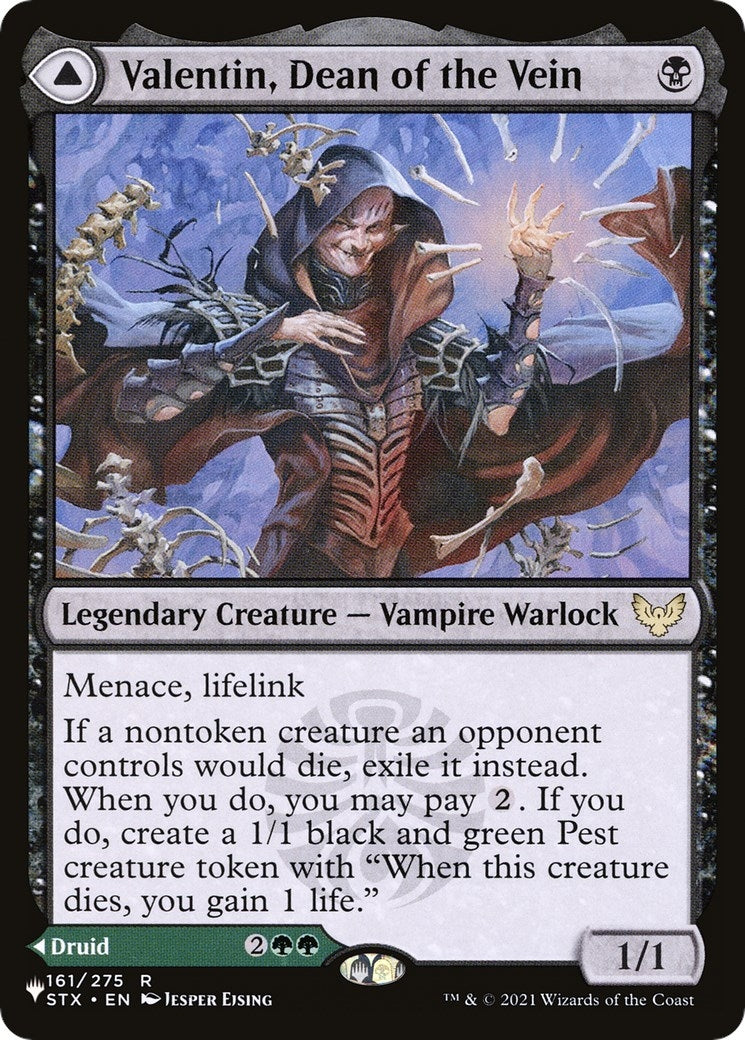 Image for Valentin, Dean of the Vein (161) [The List Reprints] - Magic: The Gathering