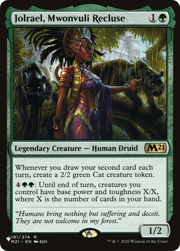Image for Jolrael, Mwonvuli Recluse (191) [The List Reprints] - Magic: The Gathering