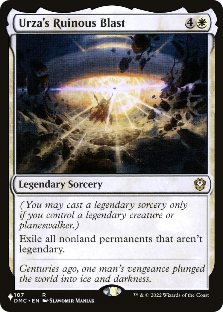 Image for Urza's Ruinous Blast (107) [The List Reprints] - Magic: The Gathering