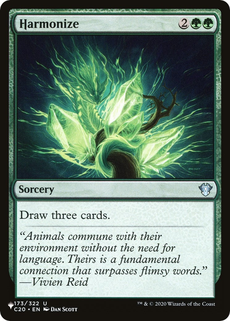 Image for Harmonize (C20) (173) [The List Reprints] - Magic: The Gathering