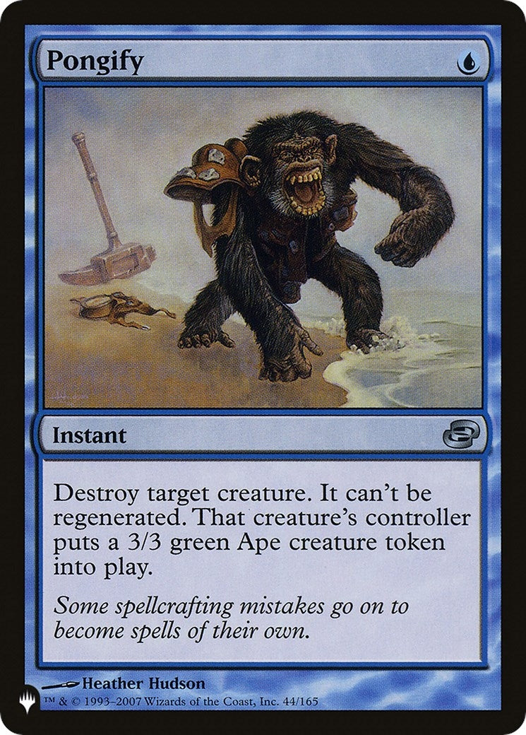 Image for Pongify (PLC) (44) [The List Reprints] - Magic: The Gathering