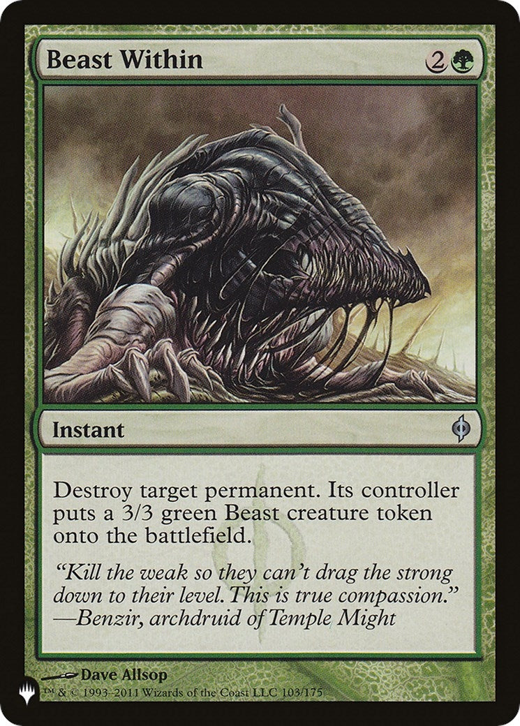 Image for Beast Within (NPH) (103) [The List Reprints] - Magic: The Gathering