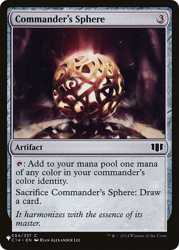 Image for Commander's Sphere (54) [The List Reprints] - Magic: The Gathering