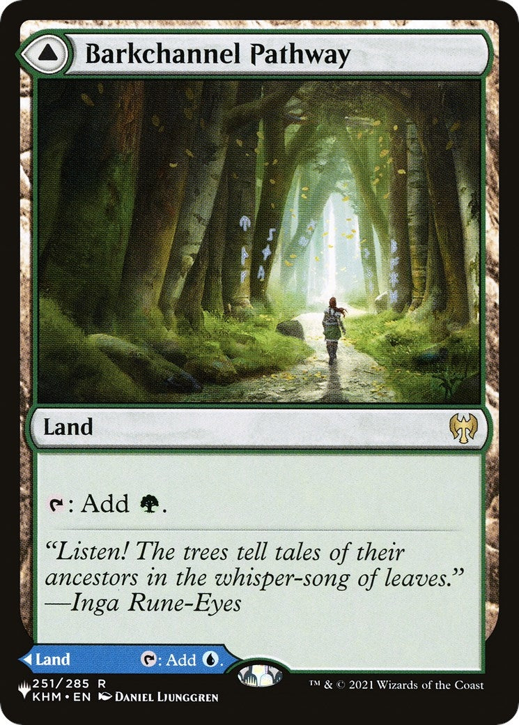 Image for Barkchannel Pathway (251) [The List Reprints] - Magic: The Gathering
