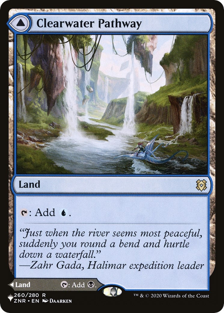 Image for Clearwater Pathway (260) [The List Reprints] - Magic: The Gathering