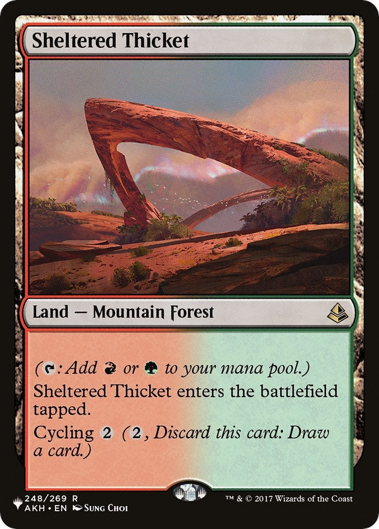Image for Sheltered Thicket (248) [The List Reprints] - Magic: The Gathering