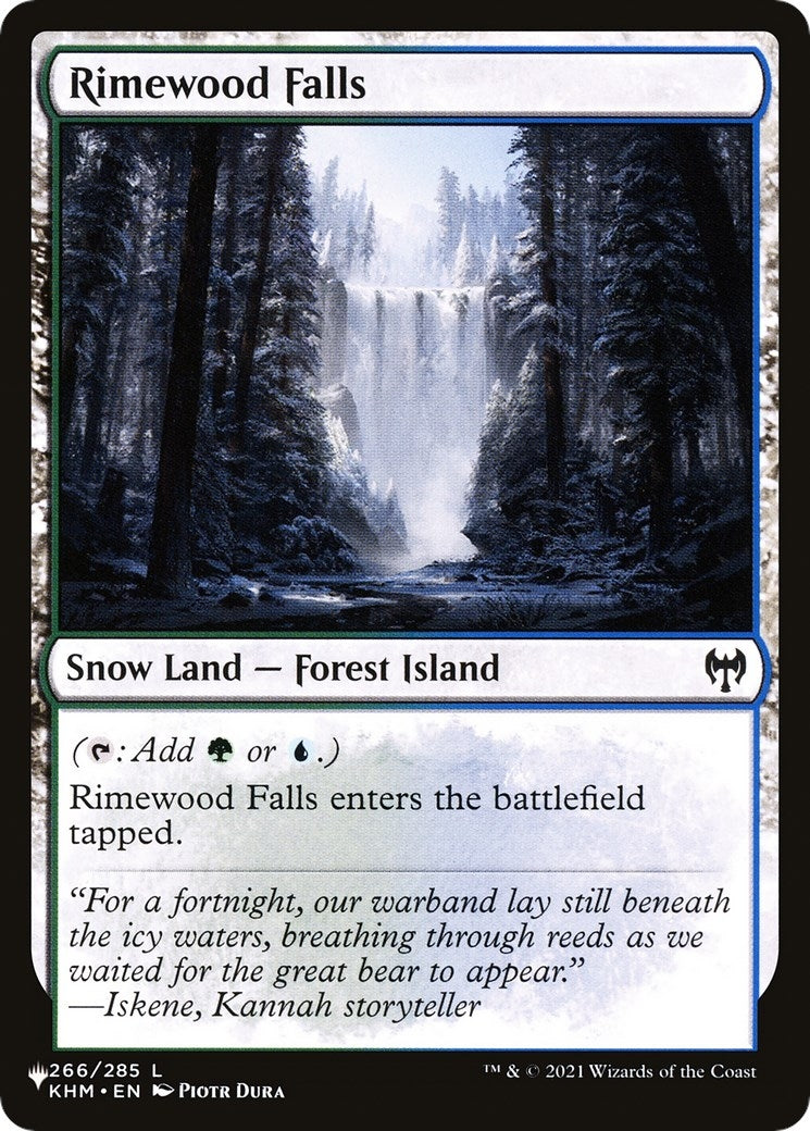 Image for Rimewood Falls (266) [The List Reprints] - Magic: The Gathering
