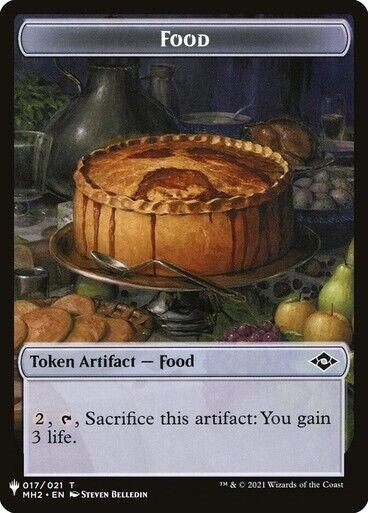 Image for Food // Golem Double-sided Token (17 // 27) [The List Reprints] - Magic: The Gathering
