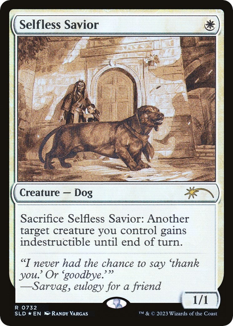 Image for Selfless Savior (Sketch Showcase) (732) [Secret Lair Drop Series] - Magic: The Gathering