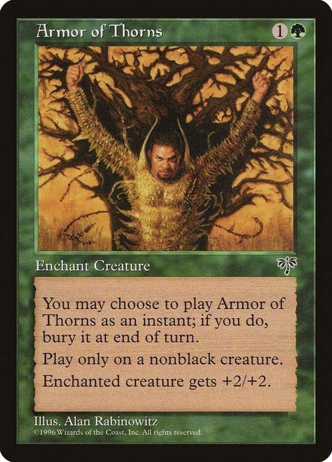 Image for Armor of Thorns [Mirage] - Magic: The Gathering