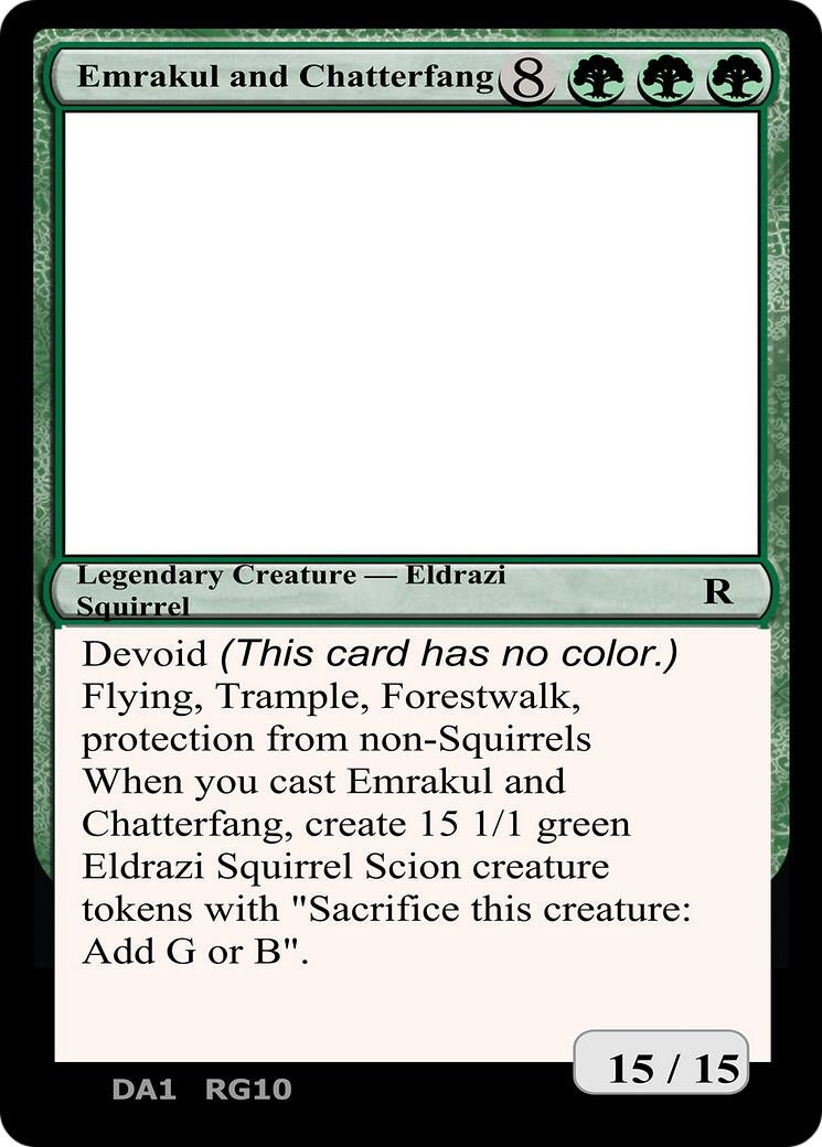 Emrakul and Chatterfang [Un-Known Event Playtest Cards]