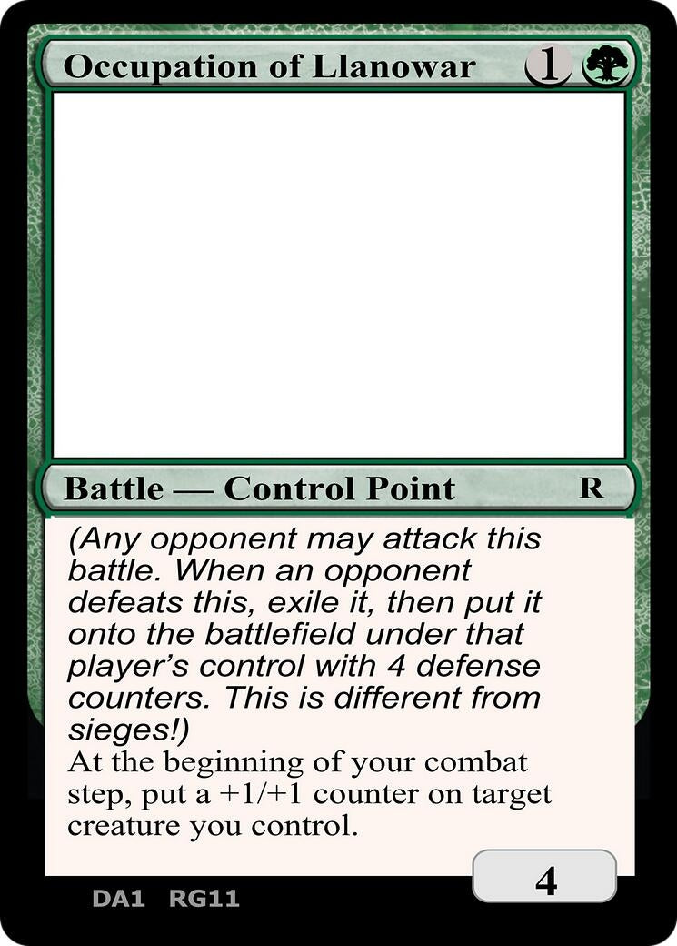 Image for Occupation of Llanowar [Un-Known Event Playtest Cards] - Magic: The Gathering