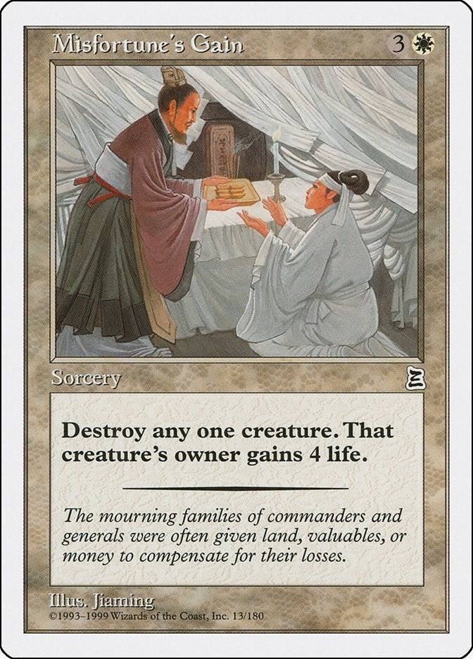 Image for Misfortune's Gain (13) [Portal Three Kingdoms] - Magic: The Gathering