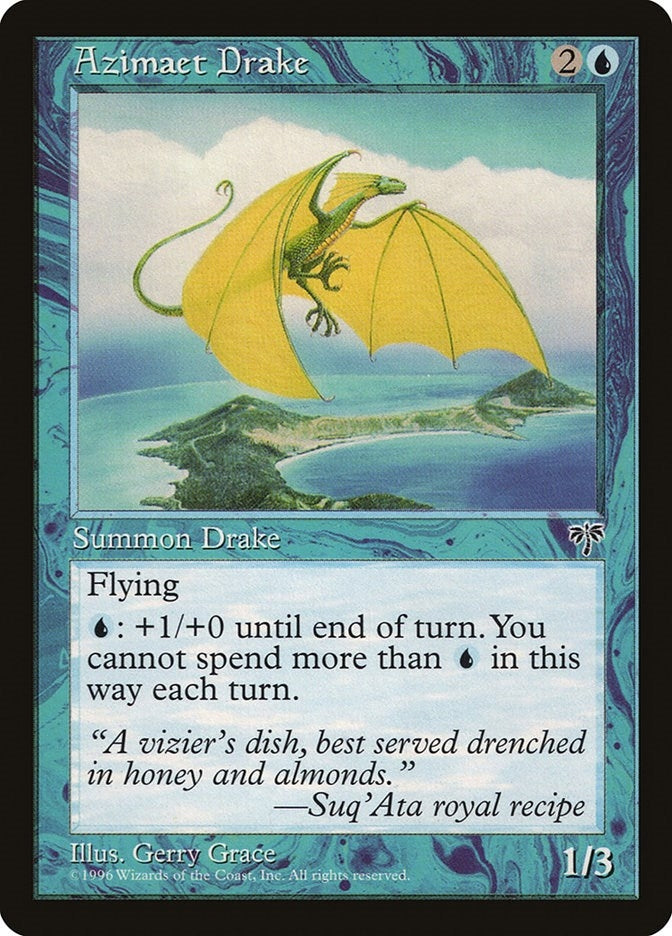 Image for Azimaet Drake [Mirage] - Magic: The Gathering