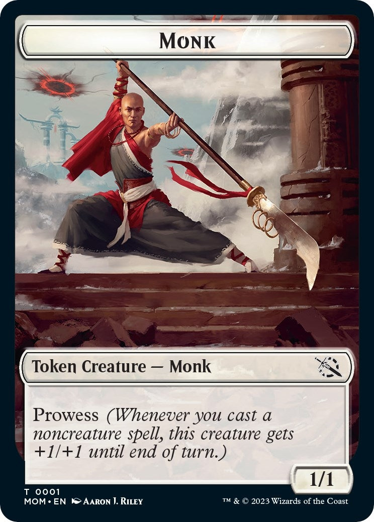 Image for Monk // Phyrexian Saproling Double-Sided Token (1 // 8) [March of the Machine] - Magic: The Gathering