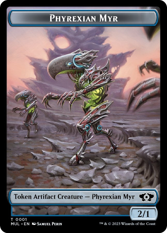 Image for Phyrexian Myr // Spirit (0014) Double-Sided Token (1 // 14) [March of the Machine] - Magic: The Gathering