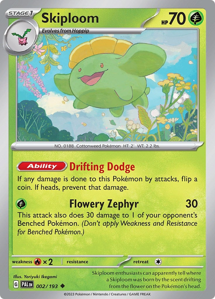 Image for Skiploom (002/193) [SV02: Paldea Evolved] - Pokemon