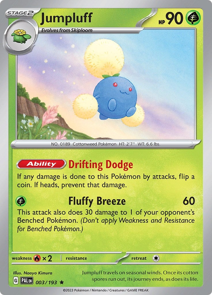 Image for Jumpluff (003/193) [SV02: Paldea Evolved] - Pokemon