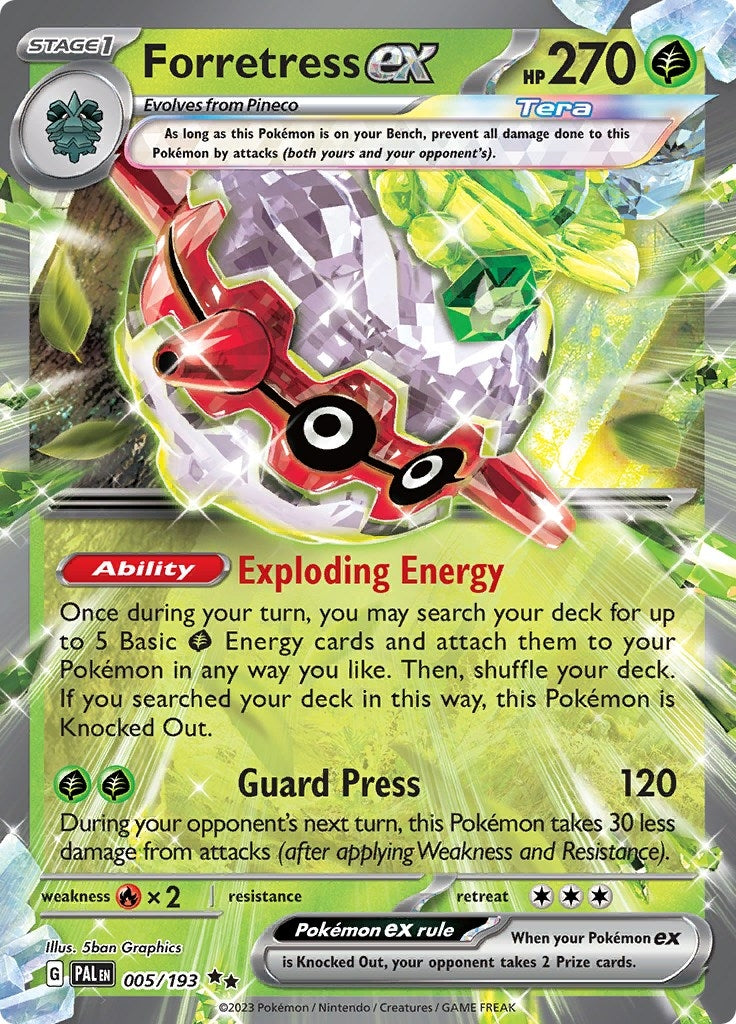 Image for Forretress ex (005/193) [SV02: Paldea Evolved] - Pokemon