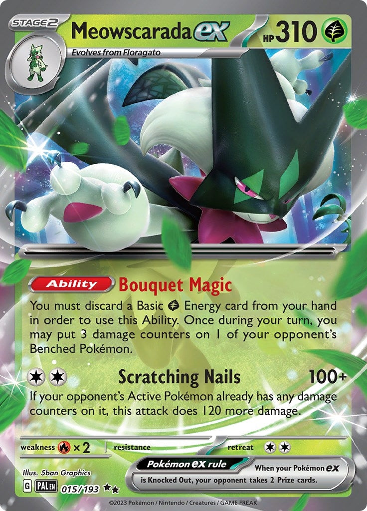 Image for Meowscarada ex (015/193) [SV02: Paldea Evolved] - Pokemon