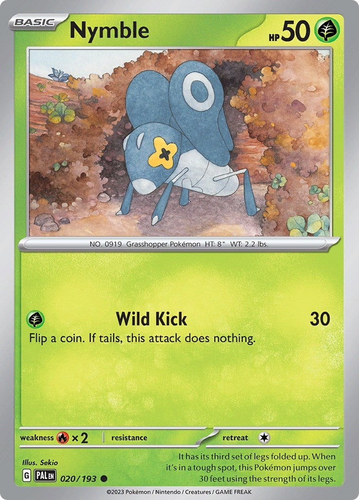 Image for Nymble (020/193) [SV02: Paldea Evolved] - Pokemon