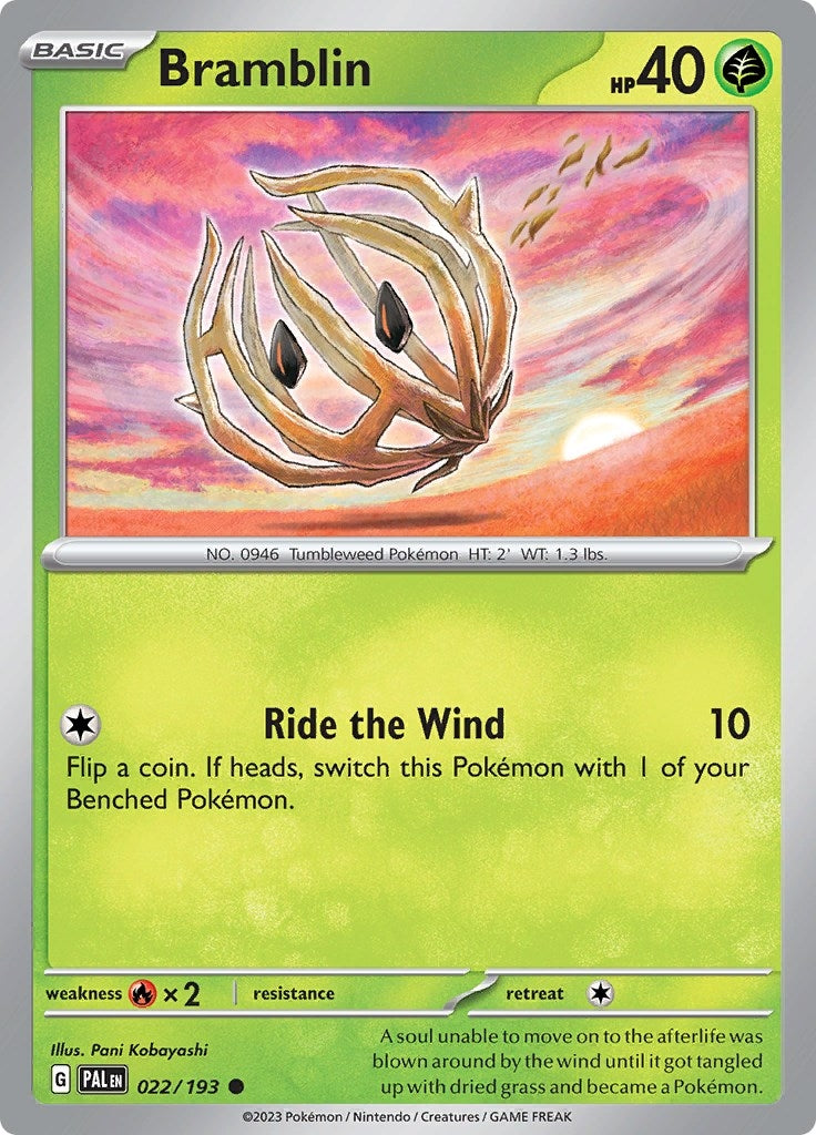 Image for Bramblin (022/193) [SV02: Paldea Evolved] - Pokemon
