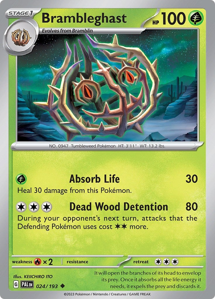 Image for Brambleghast (024/193) [SV02: Paldea Evolved] - Pokemon
