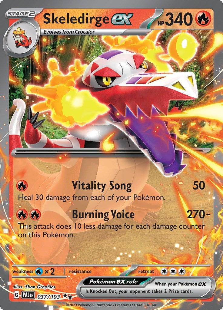 Image for Skeledirge ex (037/193) [SV02: Paldea Evolved] - Pokemon