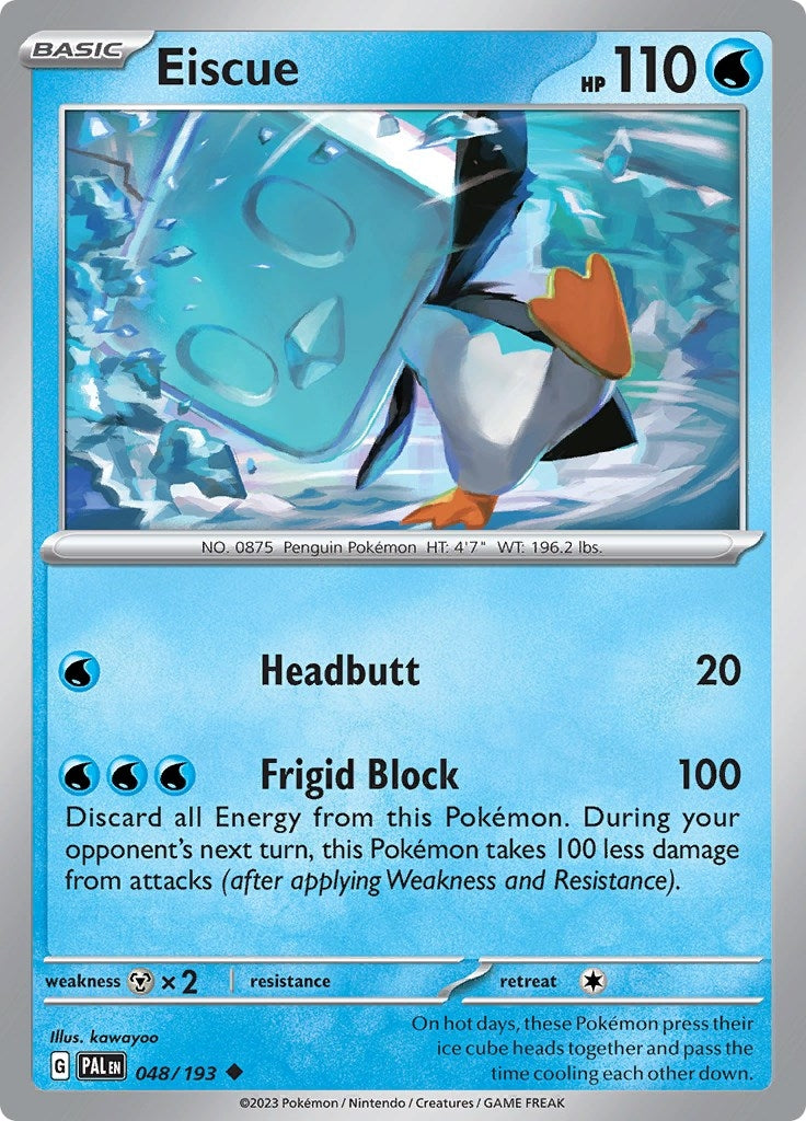 Image for Eiscue (048/193) [SV02: Paldea Evolved] - Pokemon