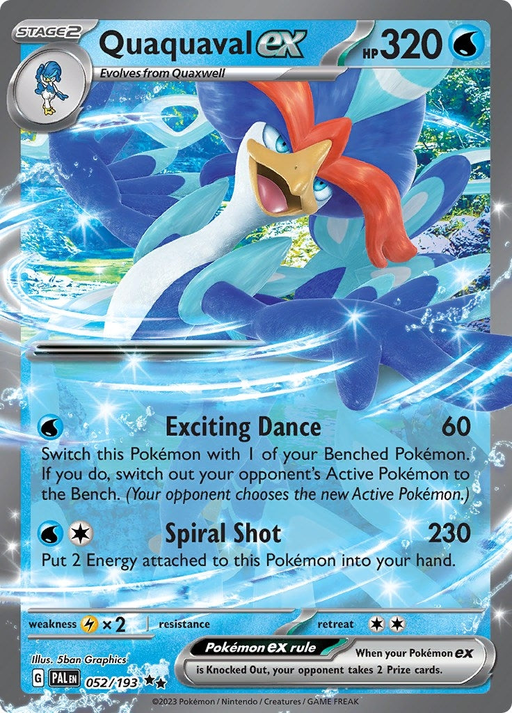 Image for Quaquaval ex (052/193) [SV02: Paldea Evolved] - Pokemon