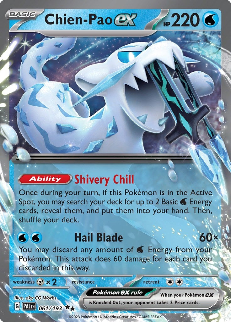 Image for Chien-Pao ex (061/193) [SV02: Paldea Evolved] - Pokemon