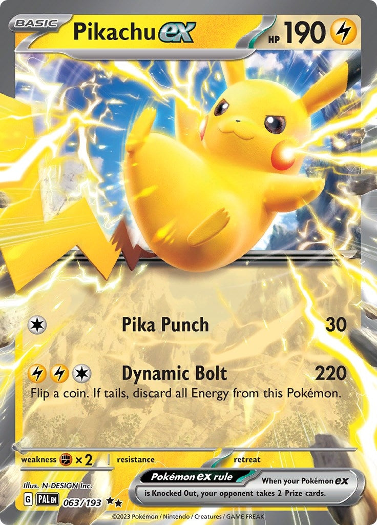 Image for Pikachu ex (063/193) [SV02: Paldea Evolved] - Pokemon
