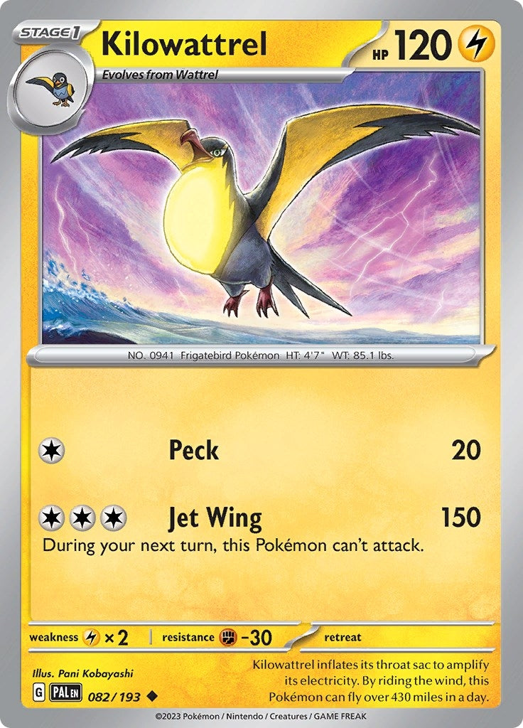 Image for Kilowattrel (082/193) [SV02: Paldea Evolved] - Pokemon