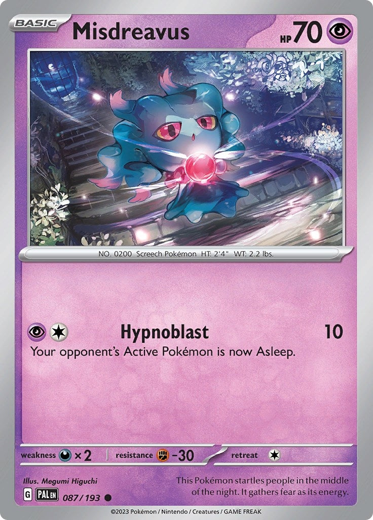 Image for Misdreavus (087/193) [SV02: Paldea Evolved] - Pokemon