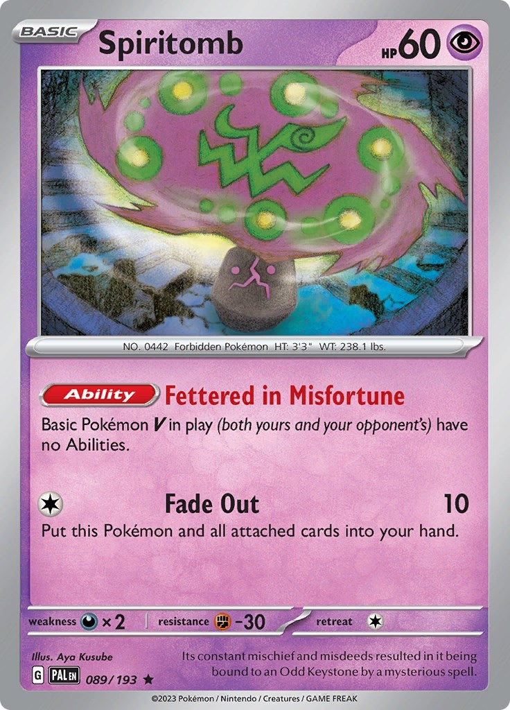 Image for Spiritomb (089/193) [SV02: Paldea Evolved] - Pokemon