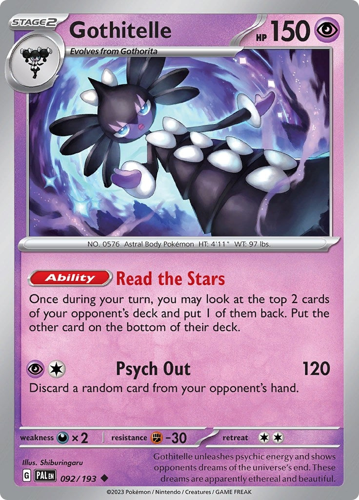 Image for Gothitelle (092/193) [SV02: Paldea Evolved] - Pokemon