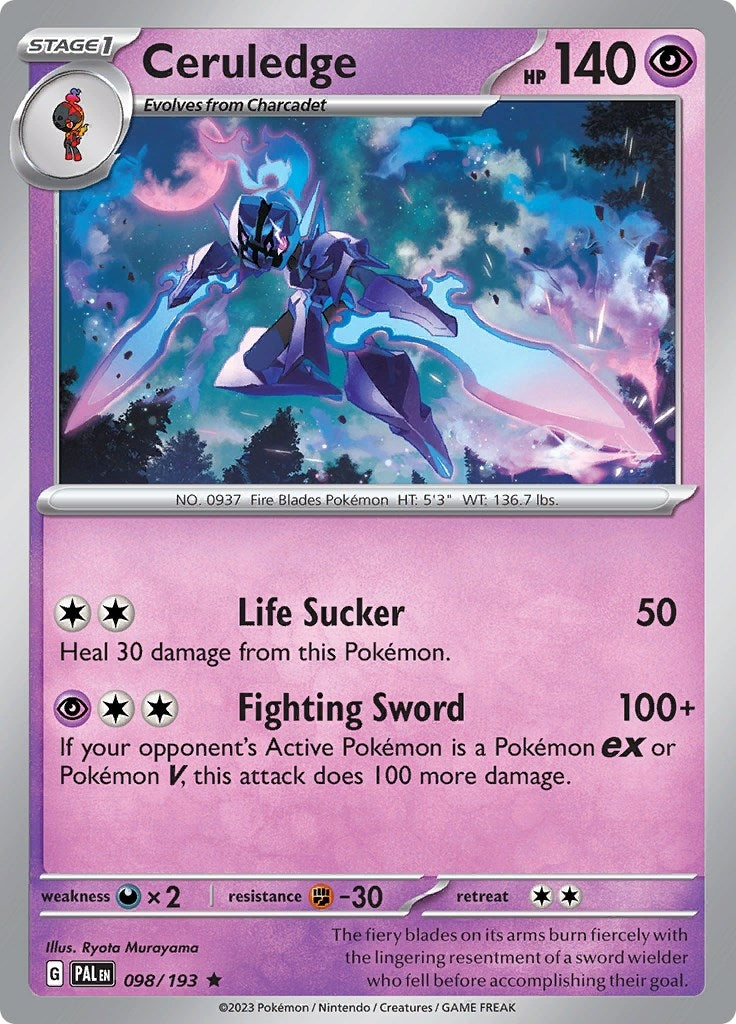 Image for Ceruledge (098/193) [SV02: Paldea Evolved] - Pokemon