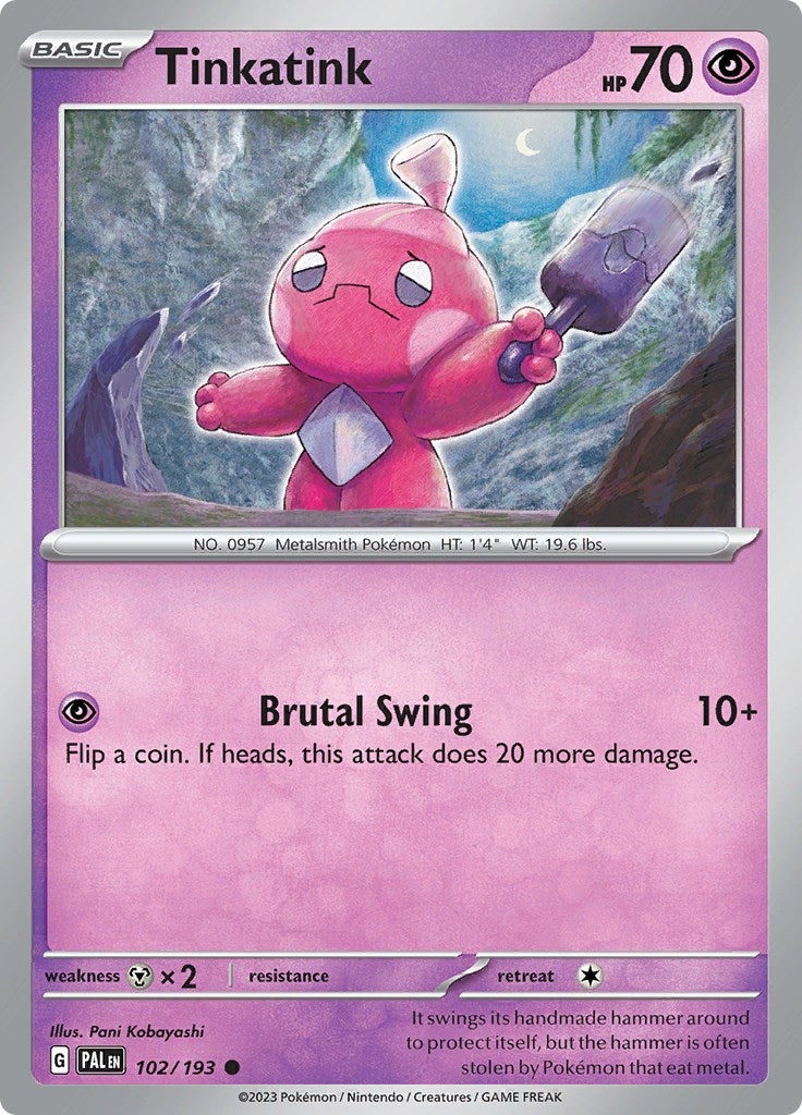 Image for Tinkatink (102/193) [SV02: Paldea Evolved] - Pokemon