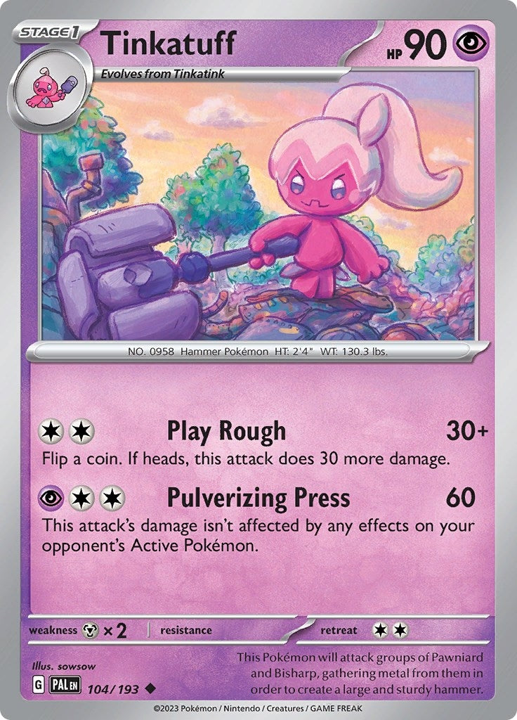 Image for Tinkatuff (104/193) [SV02: Paldea Evolved] - Pokemon