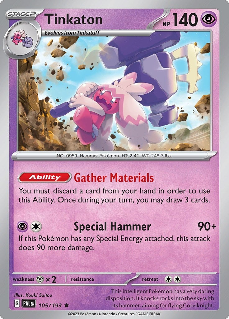 Image for Tinkaton (105/193) [SV02: Paldea Evolved] - Pokemon