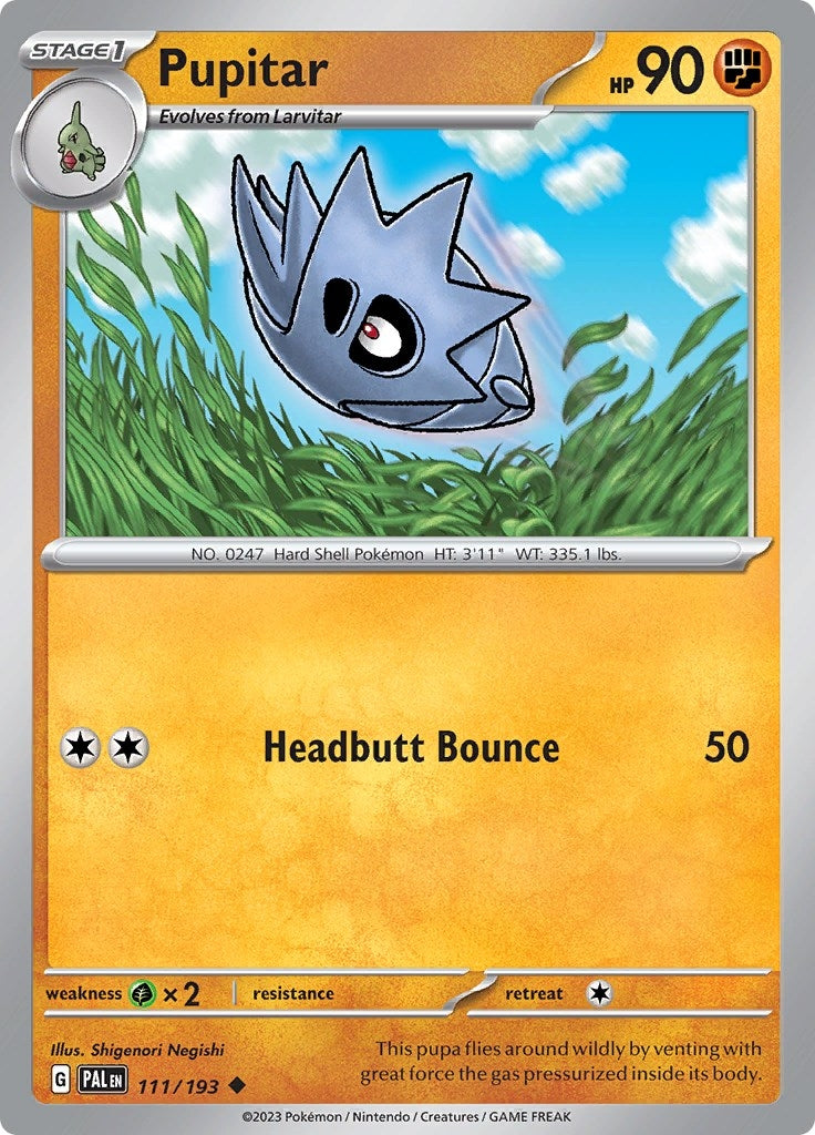 Image for Pupitar (111/193) [SV02: Paldea Evolved] - Pokemon